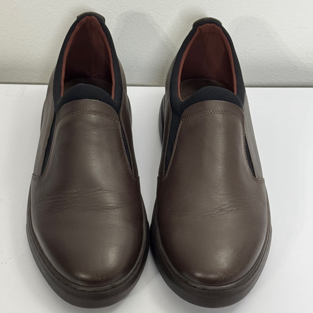 Samuel Hubbard Men's 11.5M "Flight Slip-On" Casual Sneaker Brown Leather 2900